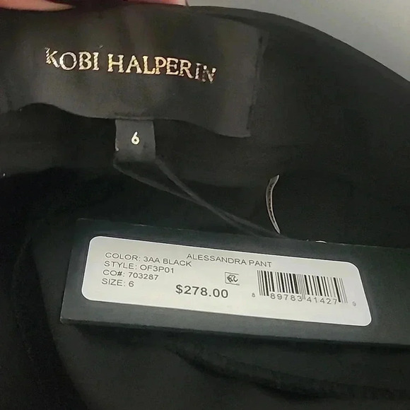 KOBI HALPERIN ALEXANDRA SLIM ANKLE PANTS SIZE 6 - Picture 5 of 5